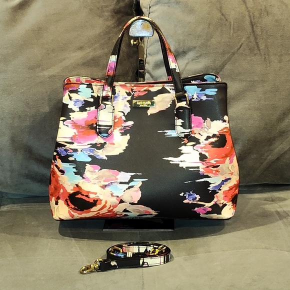 NWOT Kate Spade Laurel Way Evangelie Bag in Blurry Floral - Picture 12 of 13